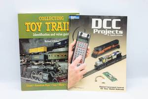 lot 4251 image: 2 Train Books - Collecting Toy Trains Identification and Value Guide and DCC Projects & Applications