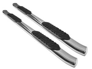lot 8 image: Barricade 5 Inch Stainless Curved Nerf Bars 1999-2013 Chevy Silverado Extended Cab