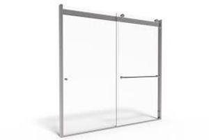 lot 9 image: Basco Frameless Bypass Slider Shower Door Hardware QCI-5301
