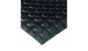 lot 99 image: Wearwell Radial Lab Mat Black 3 x 5