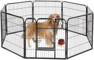 lot 112 image: BestPet Pet Playpen - 8 Panels 30 wide and 32 tall