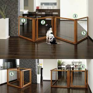 lot 113 image: Richell 3-in-1 Convertible Elite Pet Gate 4 Panel