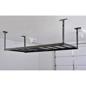 lot 115 image: Husky Adjustable Height Ceiling Mount Garage Rack 42 x 96 x 32