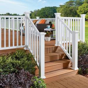 lot 125 image: Fiberon Decking Deluxe Stari Rail 72 White Composite