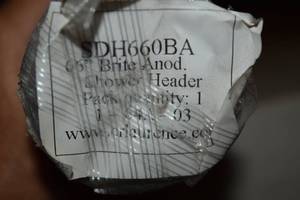 lot 109 image: CRL Brite Anodized Shower Door Header Kit 66