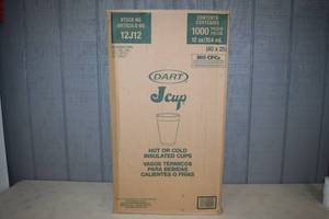 lot 142 image: 1000 Styrofoam Cups 12 ounces