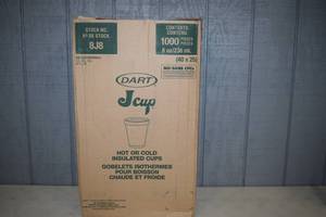 lot 143 image: 1000 Styrofoam Cups 8 ounces