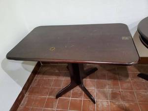 lot 4641 image: 46in x 29in Wood Table