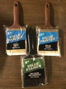 lot 9595 image: 3 ct 4 inch paint brushes