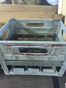 lot 9599 image: aluminum milk crate