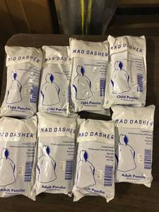 lot 9625 image: 4 child and 4 adult ponchos
