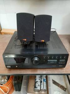 lot 1971 image: JVC Audio  Video Control Receiver and 2 Speakers