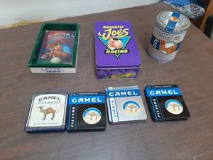 lot 3277 image: Assorted Camel Tins and Ashtray