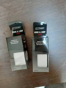 lot 3341 image: (2) Hook And Loop Tape Tool Shop 2w X 4l Holds Up To 10lbs Indooroutdoor White