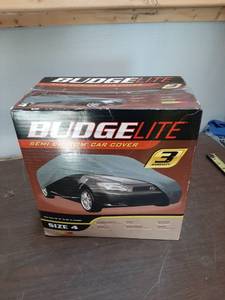 lot 3342 image: Budge B-4 Lite Sedan Cover Fits Sedans up to 228 inches - (Polypropylene, Grey)
