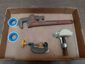 lot 3369 image: Ridgid Pipe Wrench and Tubing Cutter