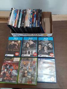 lot 3387 image: Approximately 20 DVDs and Blu-rays and 3 Games