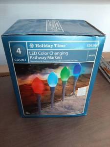 lot 3419 image: LED Color Changing Pathway Markers