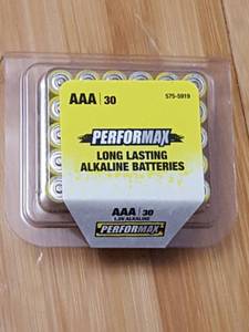 lot 7091 image: 30 pack AAA batteries. sept 2029 shelf life