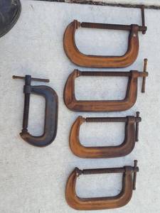 lot 7119 image: 5 C clamps (1) 4  (2) 5   (2) 6