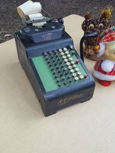lot 6228 image: RC Allen adding machine and other home decor