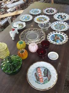lot 6308 image: Assorted plates and glassware