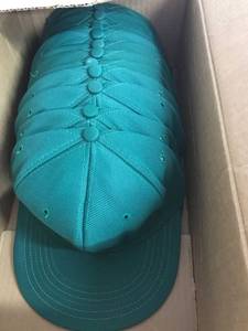 lot 6354 image: 12 green ball caps Youth Large