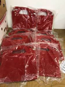 lot 6375 image: 8 Red velvet purses