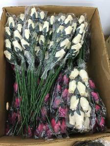 lot 6377 image: approx 40 artificial floral bouquets