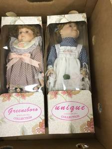 lot 6396 image: 2 porcelain dolls