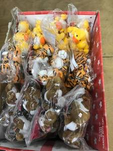 lot 6404 image: approx 12 dozen assorted stuffed animal keychains