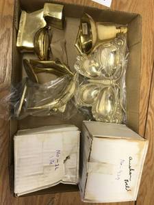 lot 6450 image: 6 assorted brass figurines