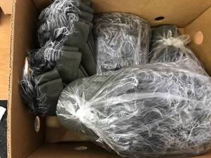 lot 6479 image: approx 40 fake hair visor hats