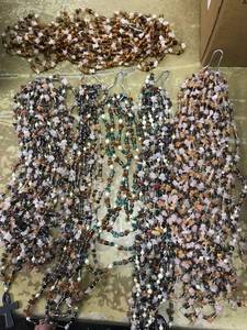 lot 6524 image: stringed beadsnecklaces