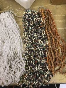 lot 6525 image: stringed beads necklaces