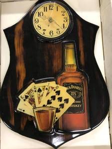 lot 6529 image: jack daniels clock