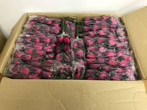 lot 6541 image: box of artificial floral bouquets