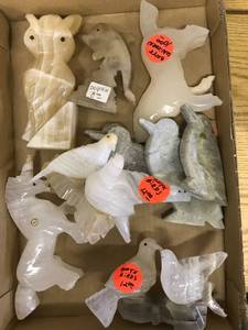 lot 6555 image: onyx figurines