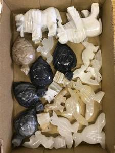 lot 6566 image: approx 20 pc carved onyx