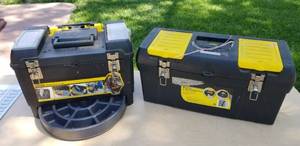 lot 4033 image: 2 Stanley tool boxes