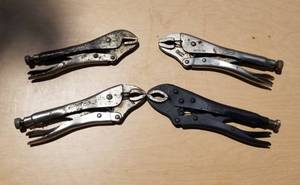 lot 4044 image: 4 pair of vise grips