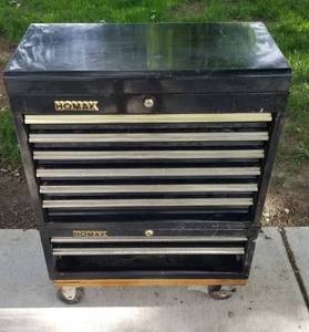 lot 4050 image: Homak Tool Box on casters