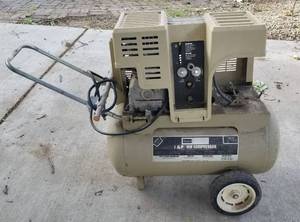 lot 4053 image: Sears 12 gallon 1H.P. Air Compressor