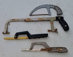 lot 4100 image: 4 hacksaws