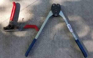 lot 4126 image: Metal Binding Machine Ratchet and Crimpers