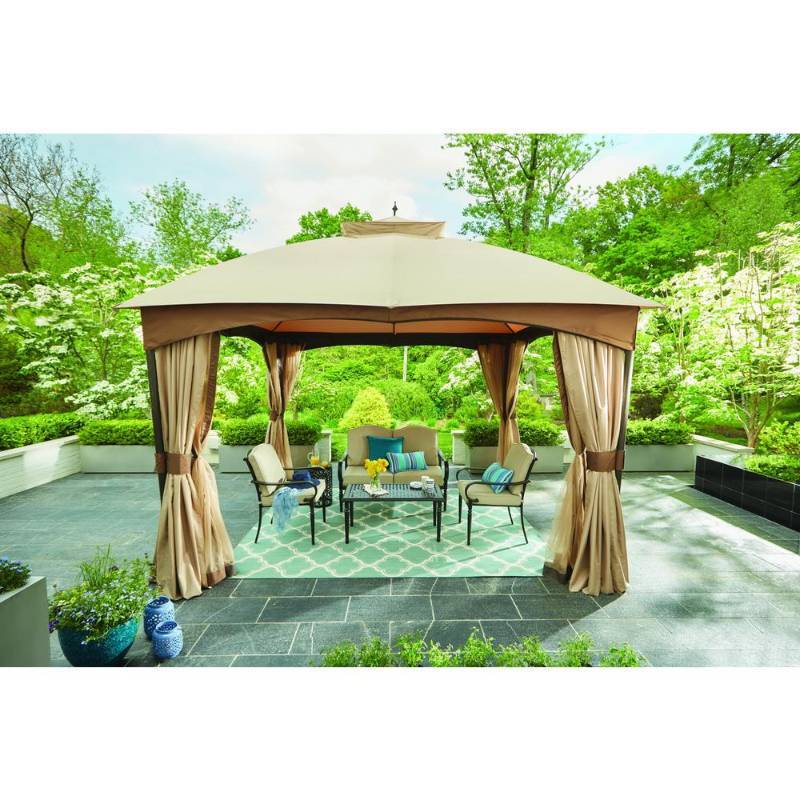 Hampton Bay 10 ft. x 12 ft. Turnberry Outdoor Patio Gazebo with