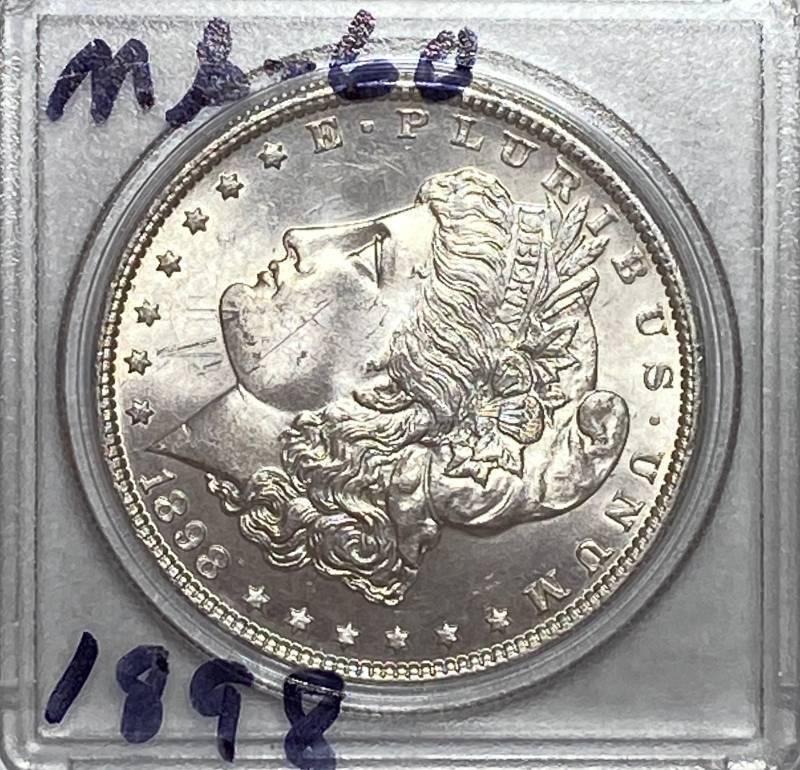 lot 6160 image: 1898 Morgan Silver Dollar