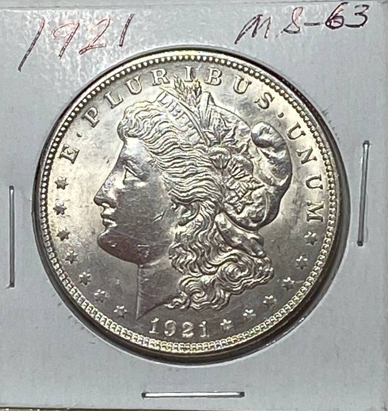 lot 6166 image: 1921 Morgan Silver Dollar