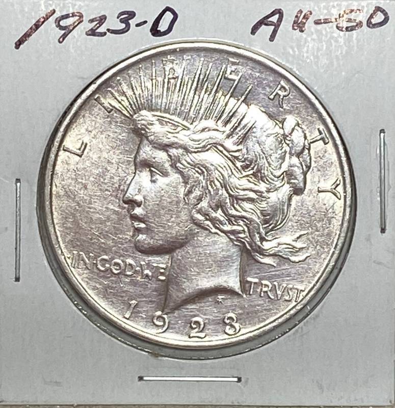 lot 6176 image: 1923-D Peace Silver Dollar