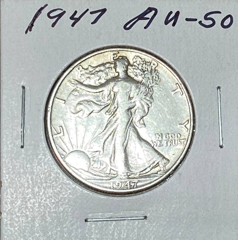 lot 6187 image: 1947 Standing Liberty - Silver Half Dollar